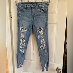 American Eagle Skinny Distressed Jeans